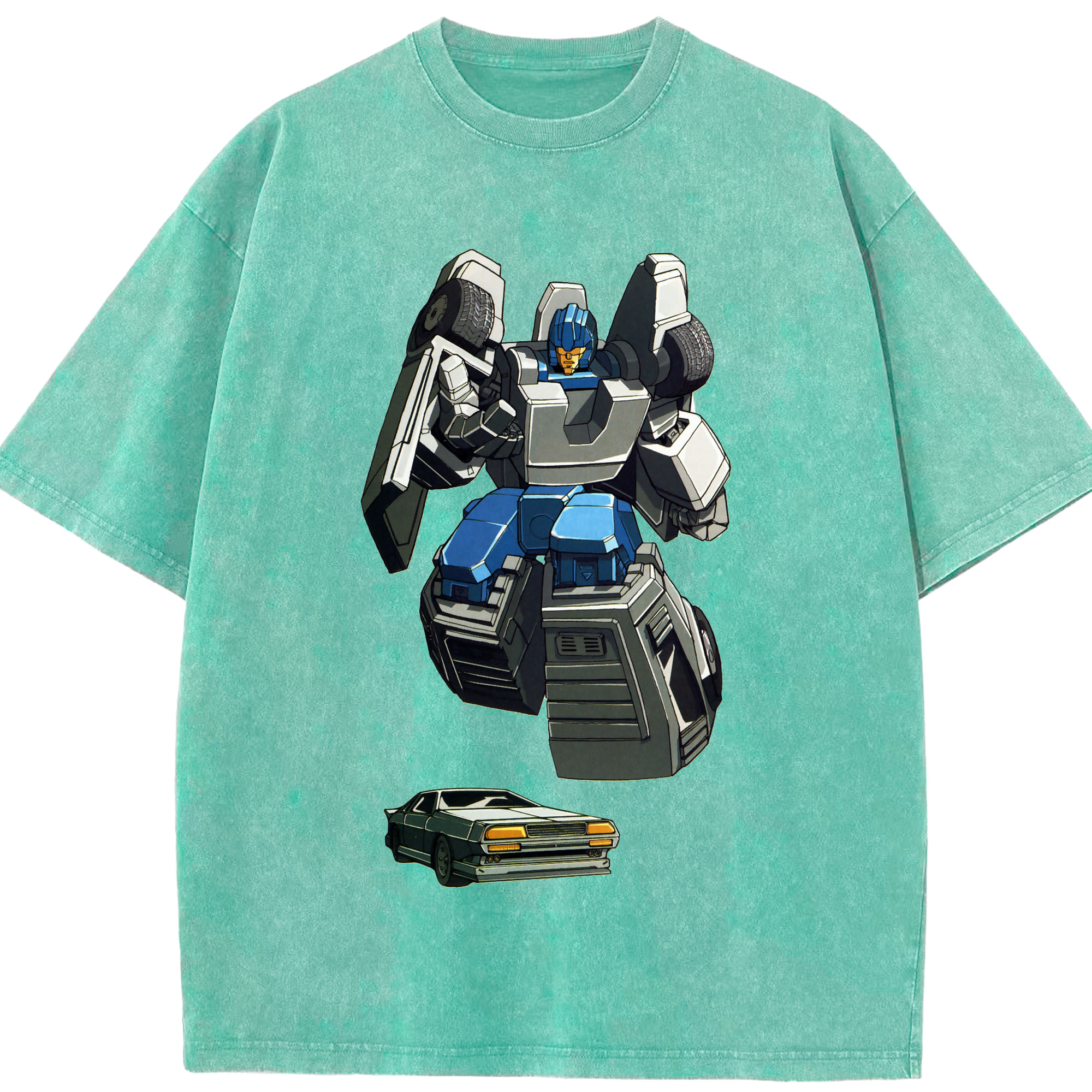 （画像用）  綿100% ヴィンテージ風 半袖Tシャツ（フロントプリント）